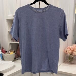 Victoria Beckham Women's Blue Short Sleeve Tee